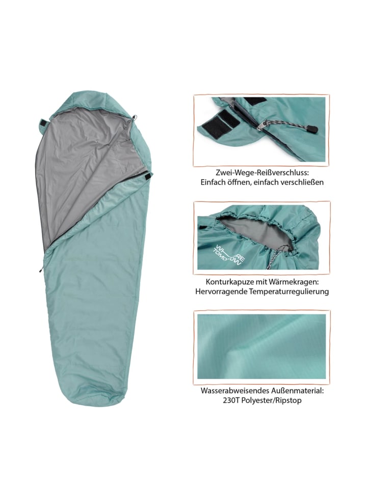 Where Tomorrow Where Tomorrow Camping Schlafsack Small & Light - Mumienschlafsack mit Tasche - günstig kaufen onesize