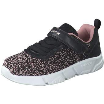Geox J Aril Girl Sneaker in schwarz