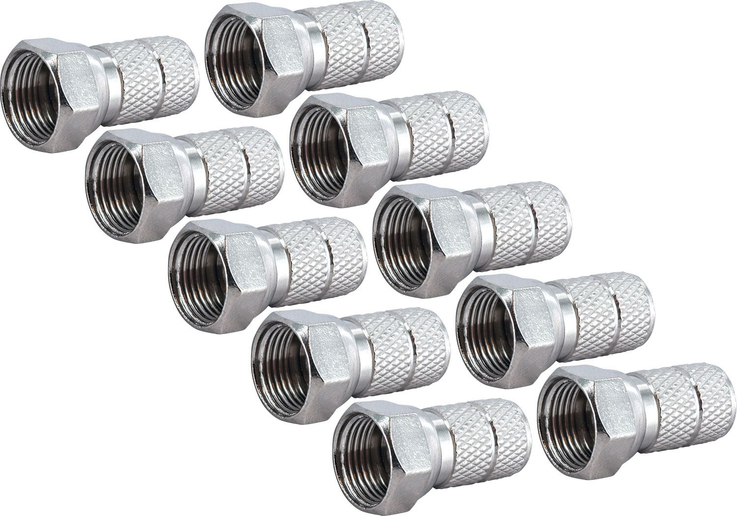 Schwaiger FST6510 6,5 mm Satz von 10 F-Stecker