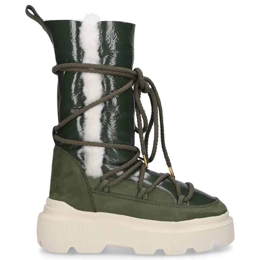 INUIKII - Stiefel ENDURANCE COZY Lackleder - grün