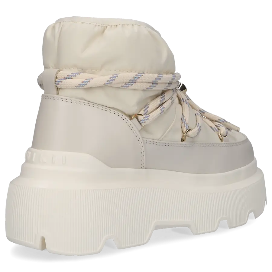 INUIKII - Snowboots ENDURANCE PUFFER Kalbsleder - weiß