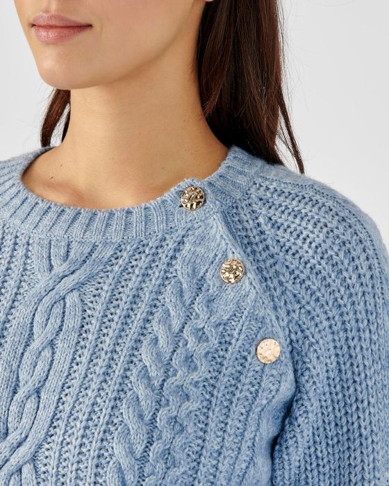 Pull en maille perlée et torsadée Thermolactyl