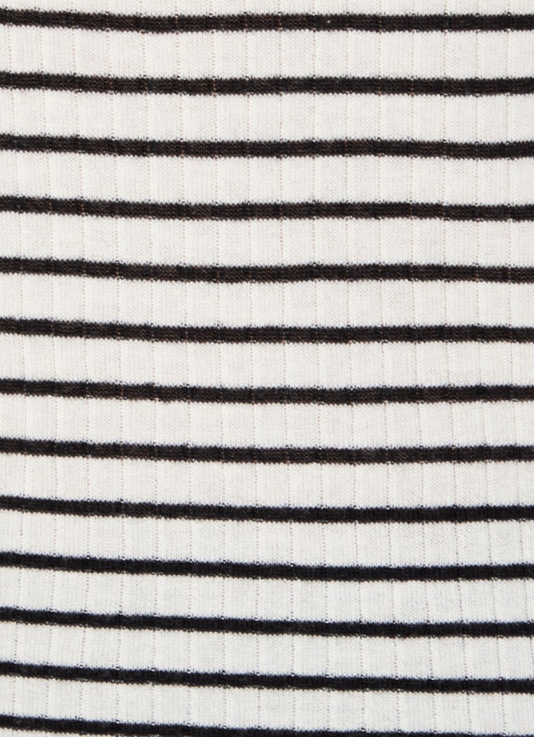 MaxMara Fiemma fine-knit top in silk blend with stripe print