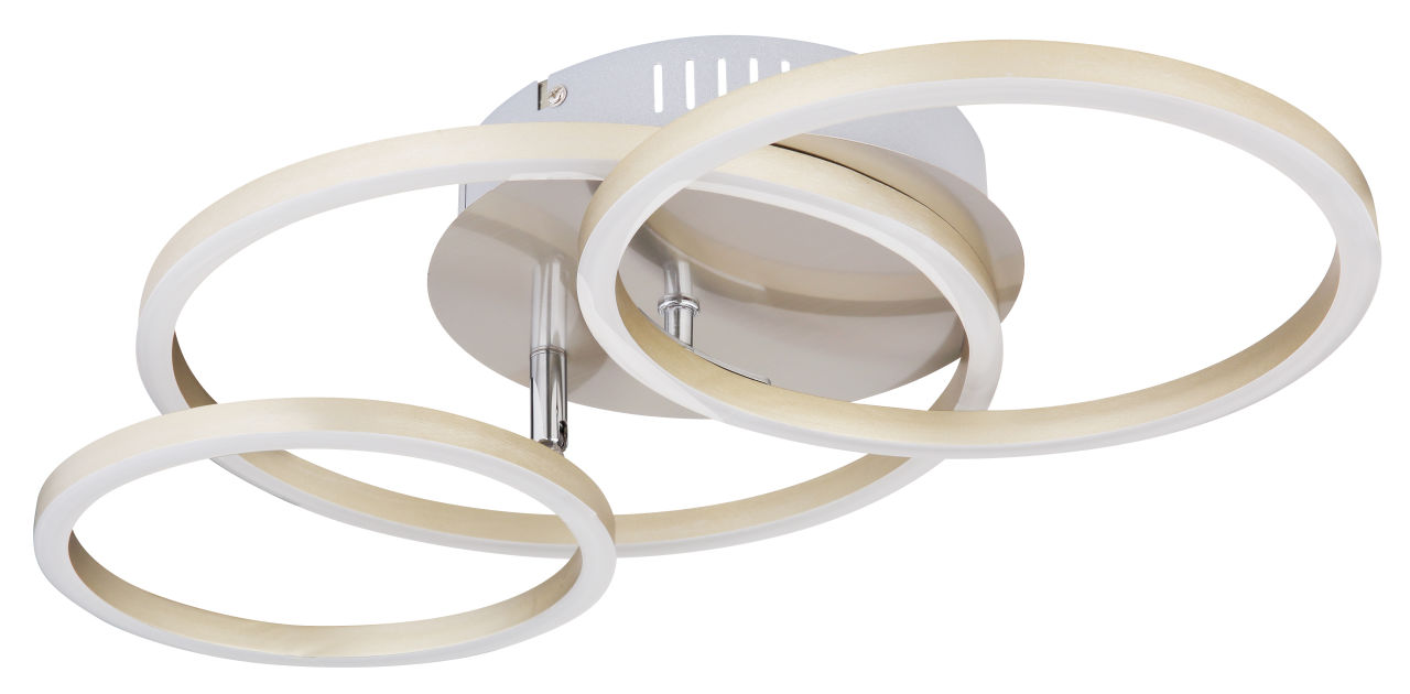 Globo Lighting - KENDY - Deckenleuchte Metall Nickel matt, LED