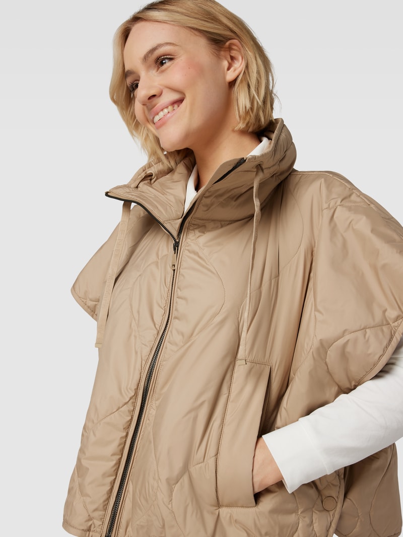 Steppweste mit Stehkragen Modell 'ADELCHI' in camel