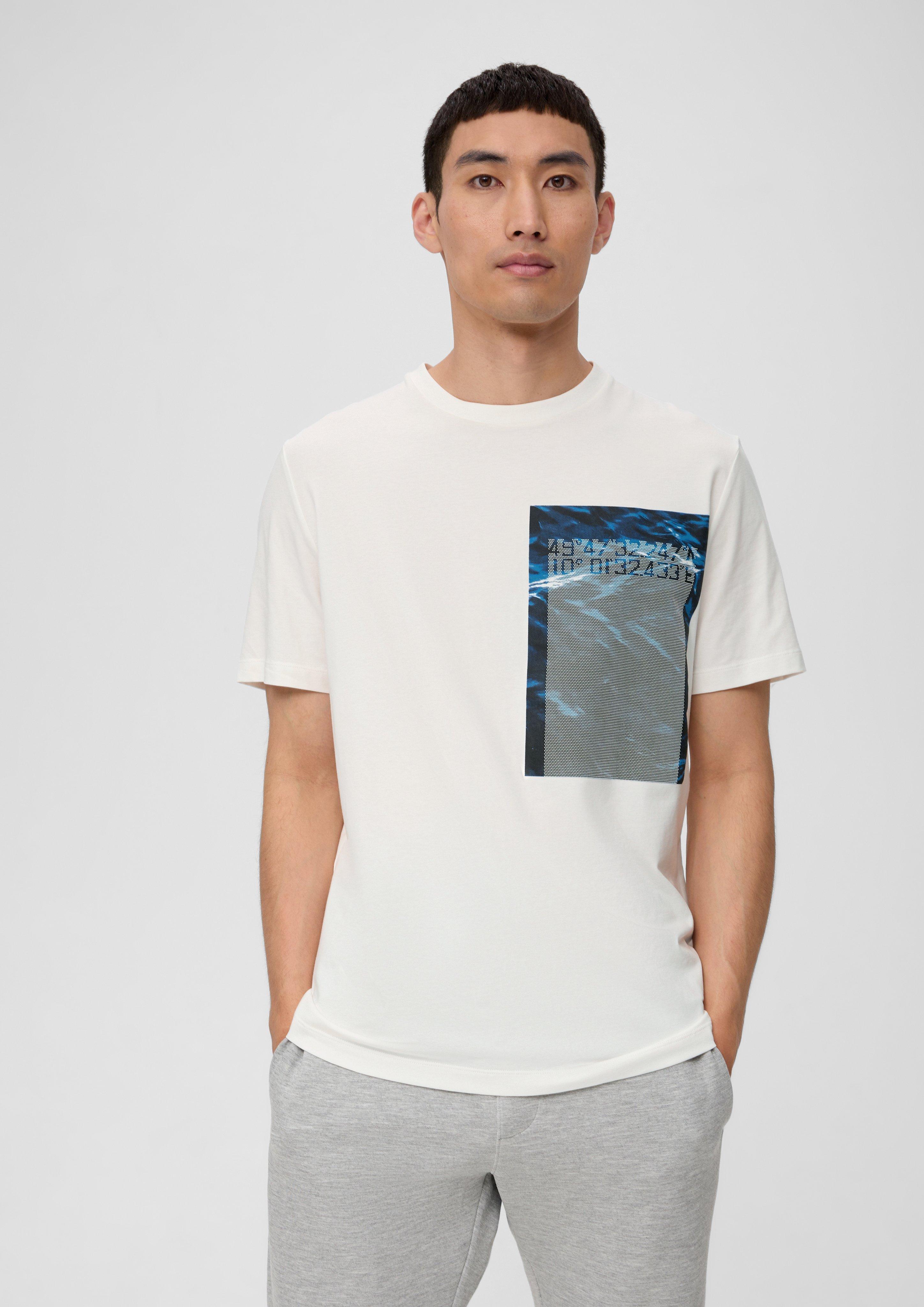 Printshirt aus Baumwollstretch  2135691-01D1