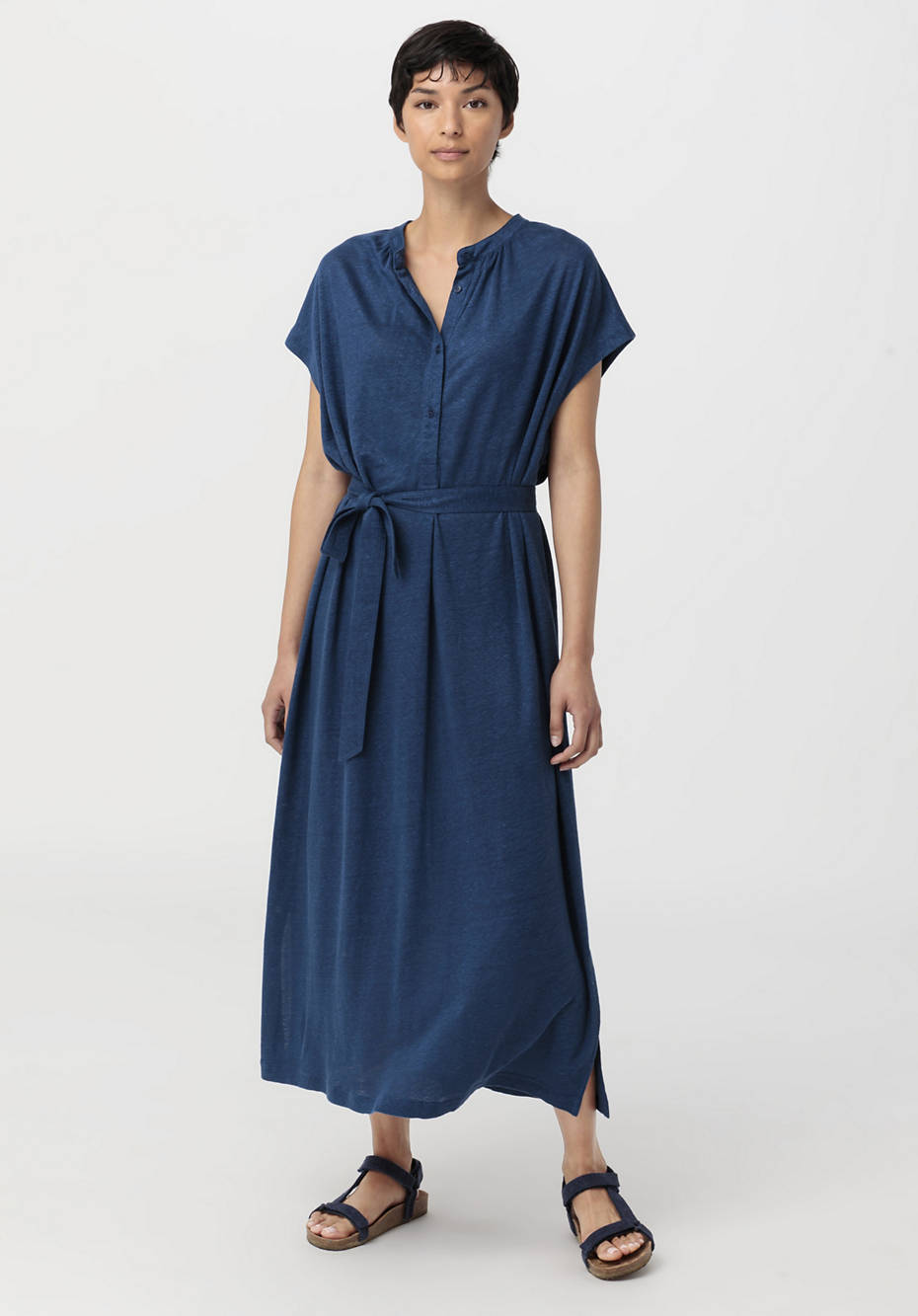 Jersey-Kleid aus reinem Leinen