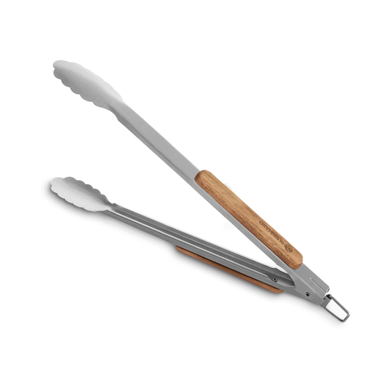 BURNHARD Grillbesteck-Set, (4 tlg), Grillzange, Grillwender, Grillgabel, Grillbürste