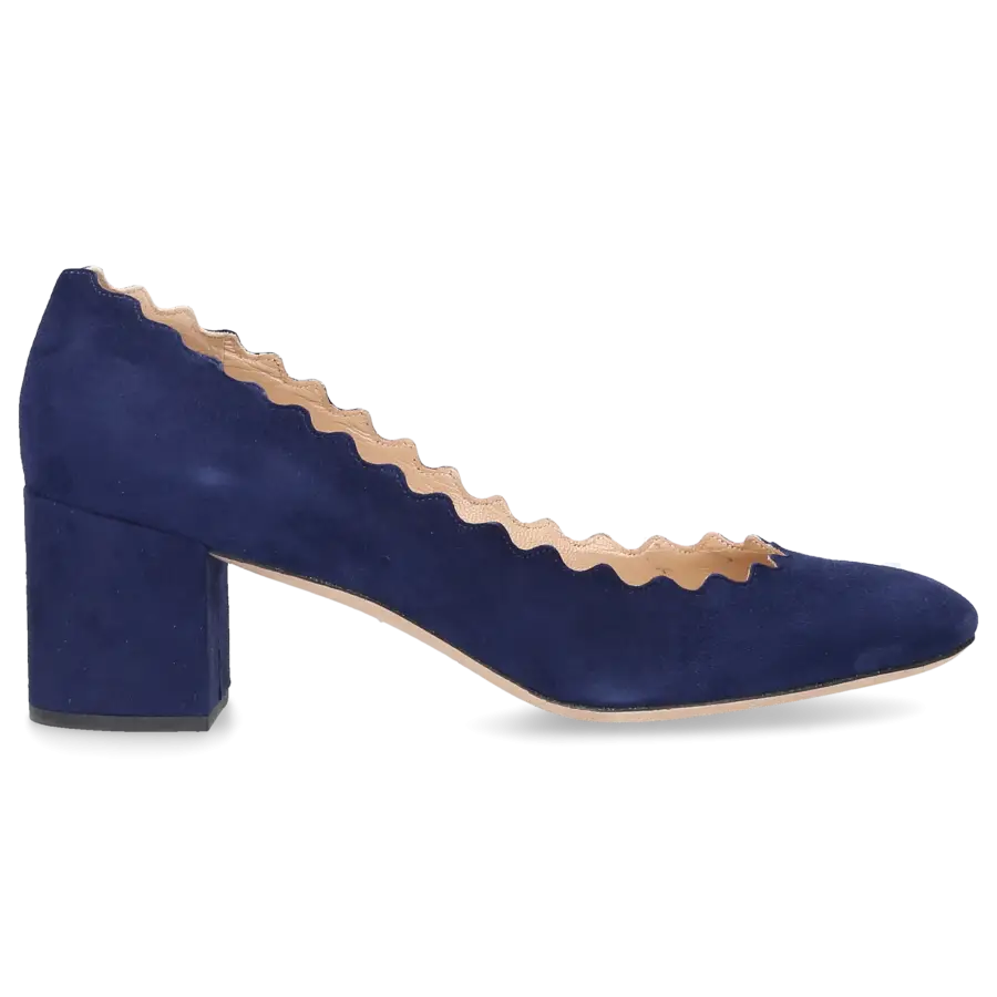 Chloé - Pumps LAUREN Veloursleder - blau
