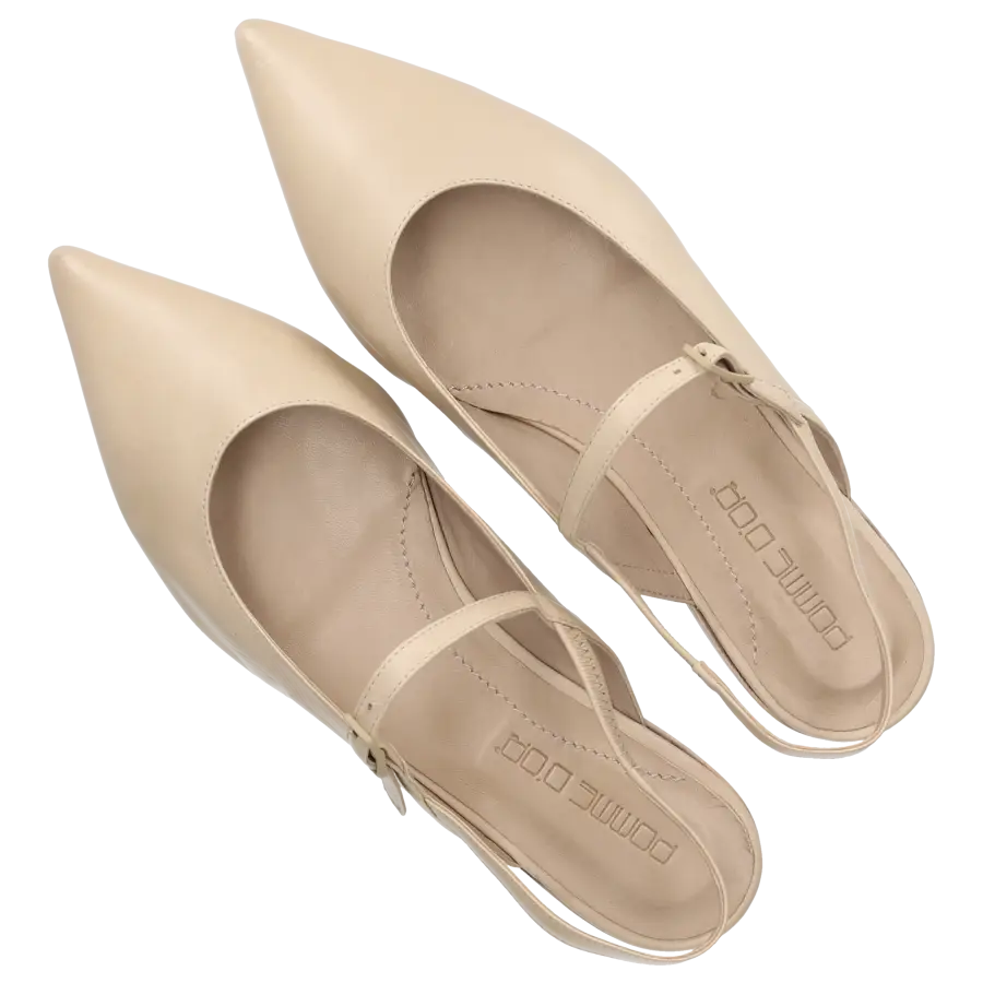 Pomme D`OR - Sling-Ballerinas 0610A Nappaleder - beige