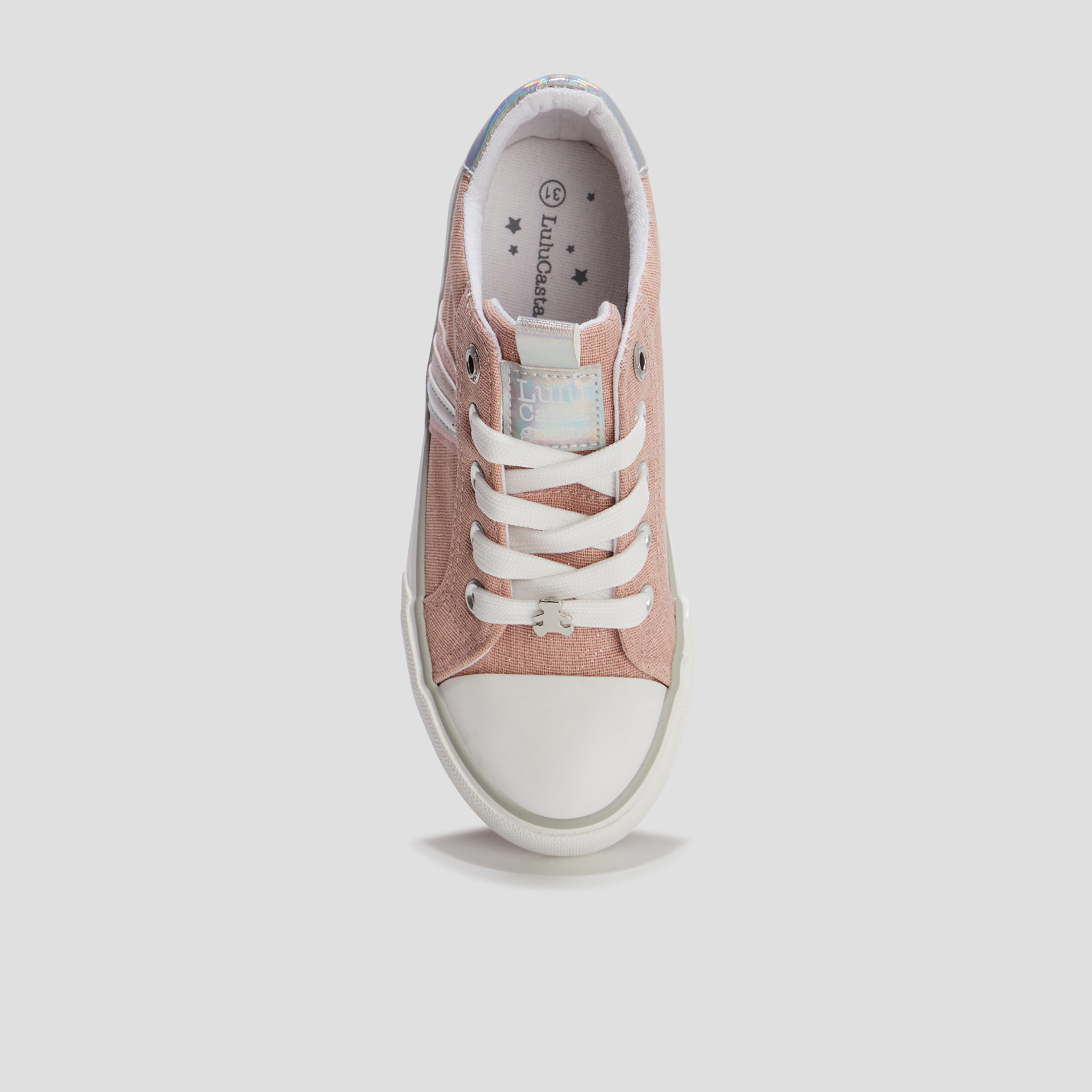 Tennis à lacets Lulu Castagnette rose fille | La Halle