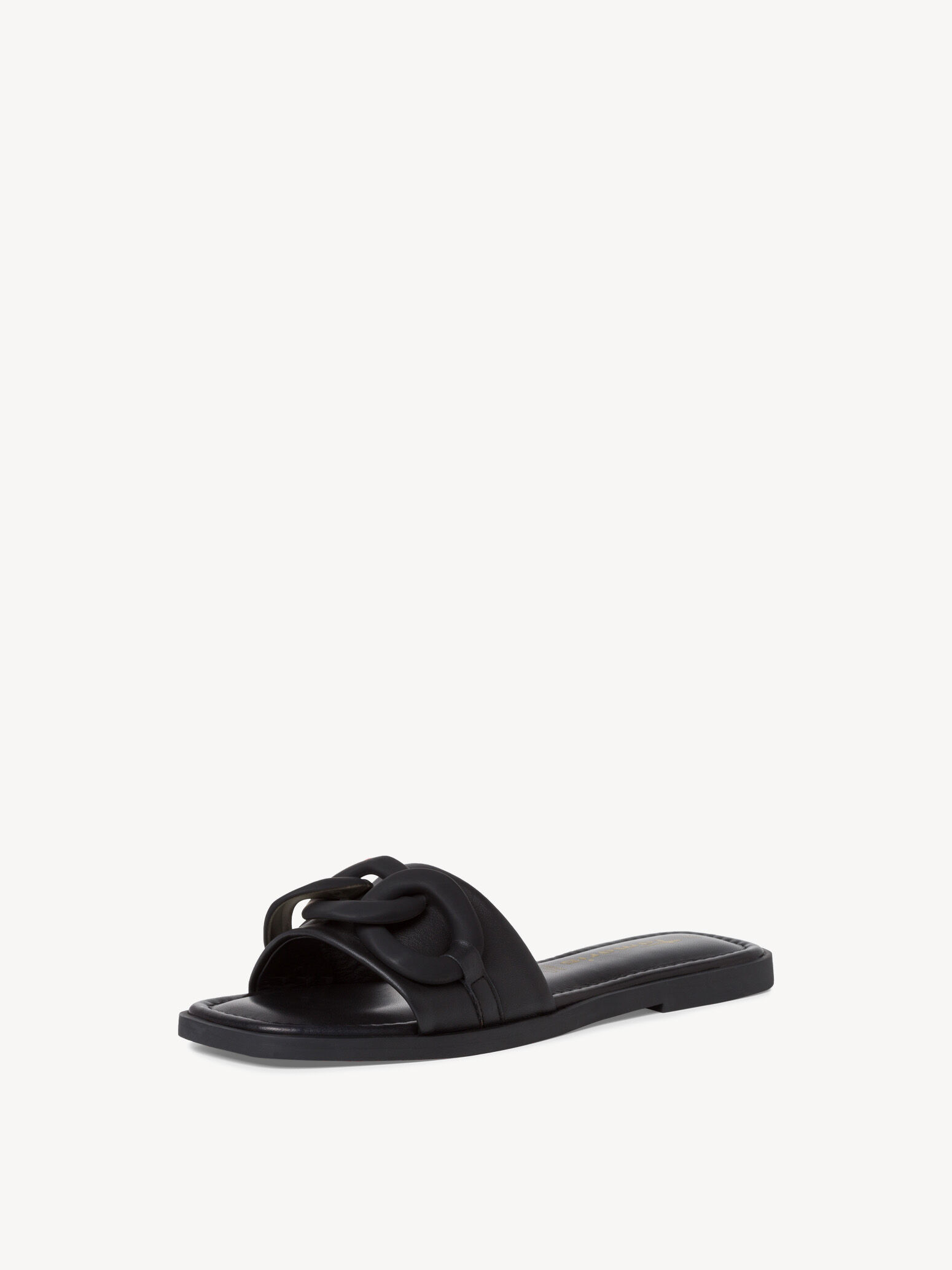 Mule en cuir - noir