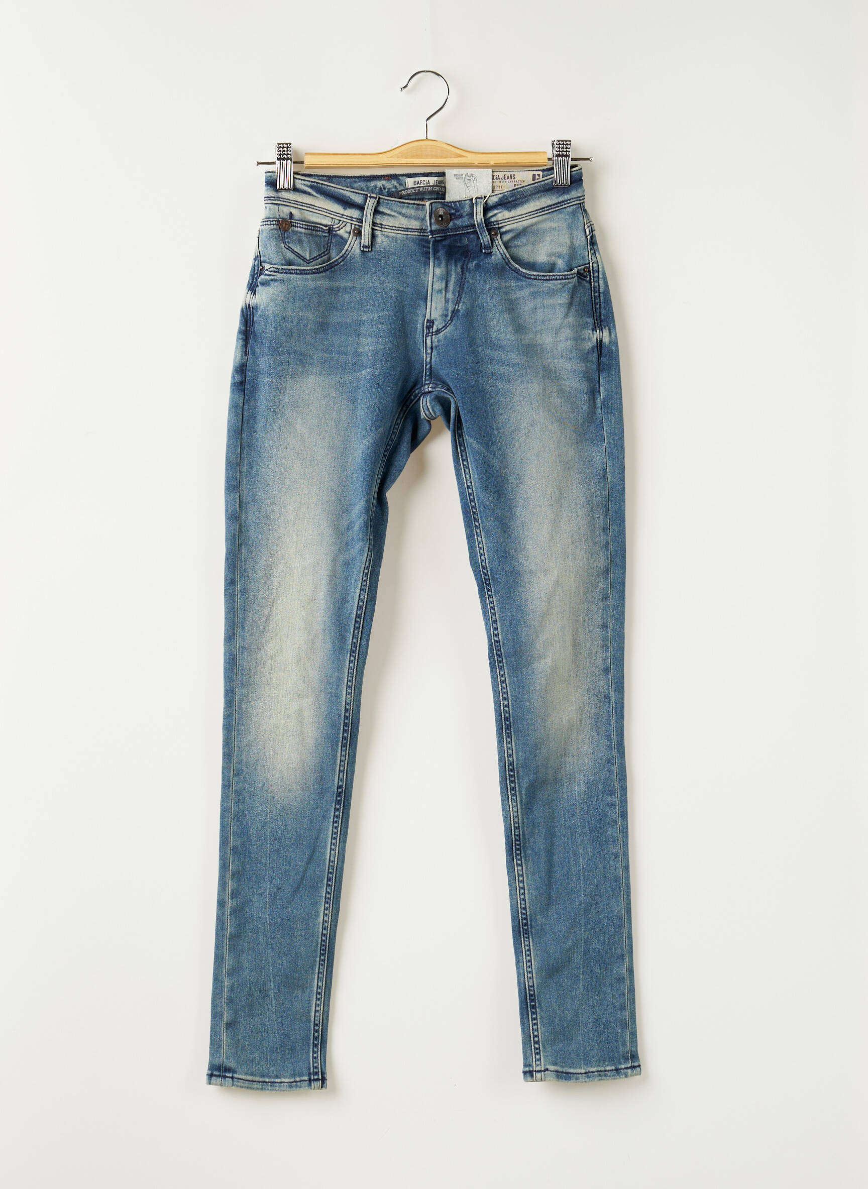 Garcia Jeans Coupe Slim Femme couleur bleu