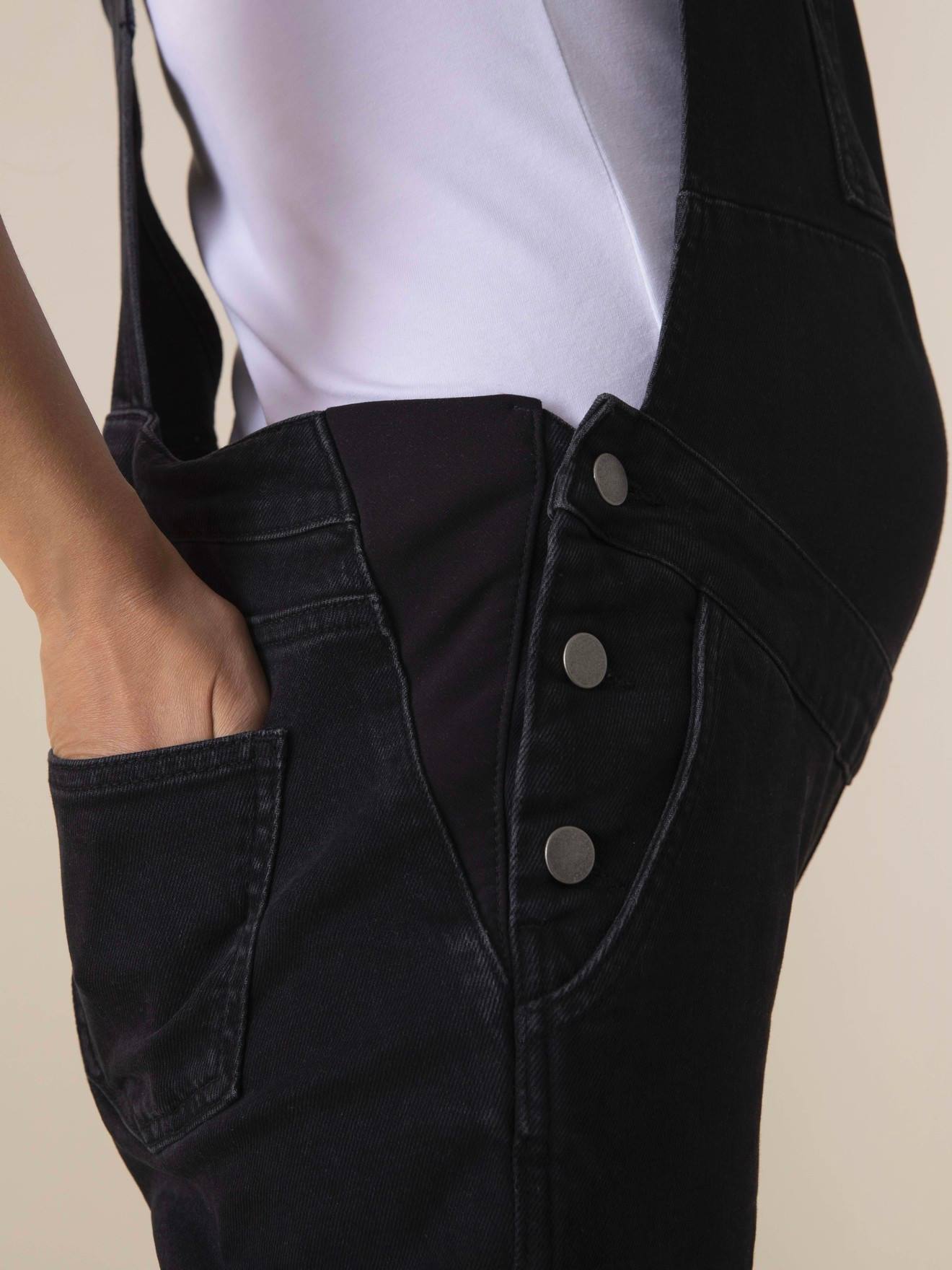 Envie de Fraise Umstands-Latzhose aus Denim MARVIN ENVIE DE FRAISE - schwarz denim