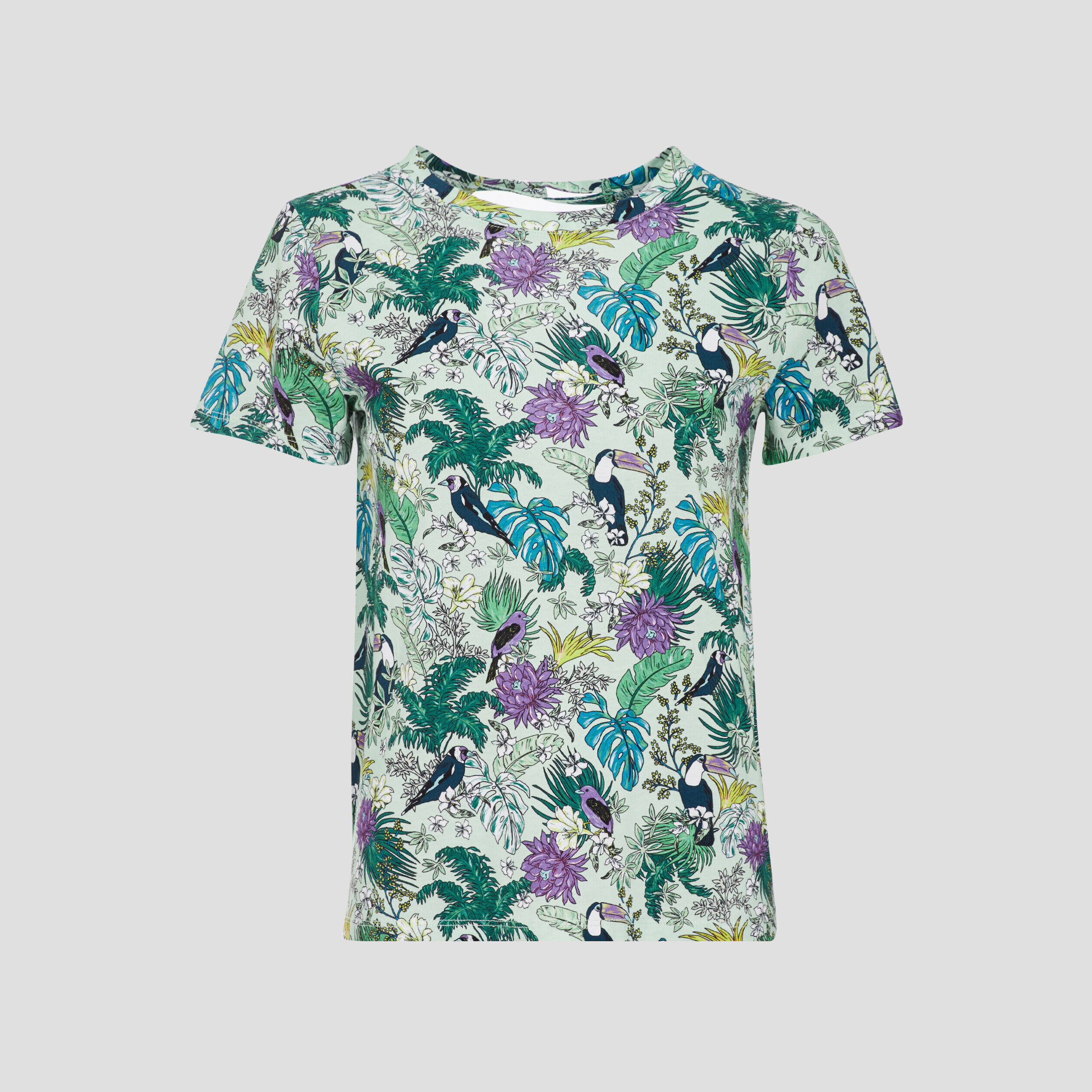 T-shirt manches courtes bleu femme | Cache Cache