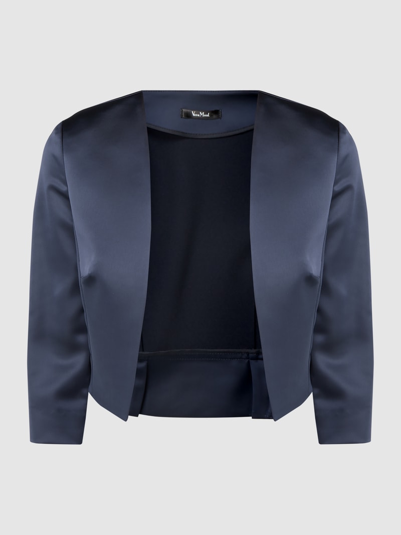 Bolero aus Satin in dunkelblau