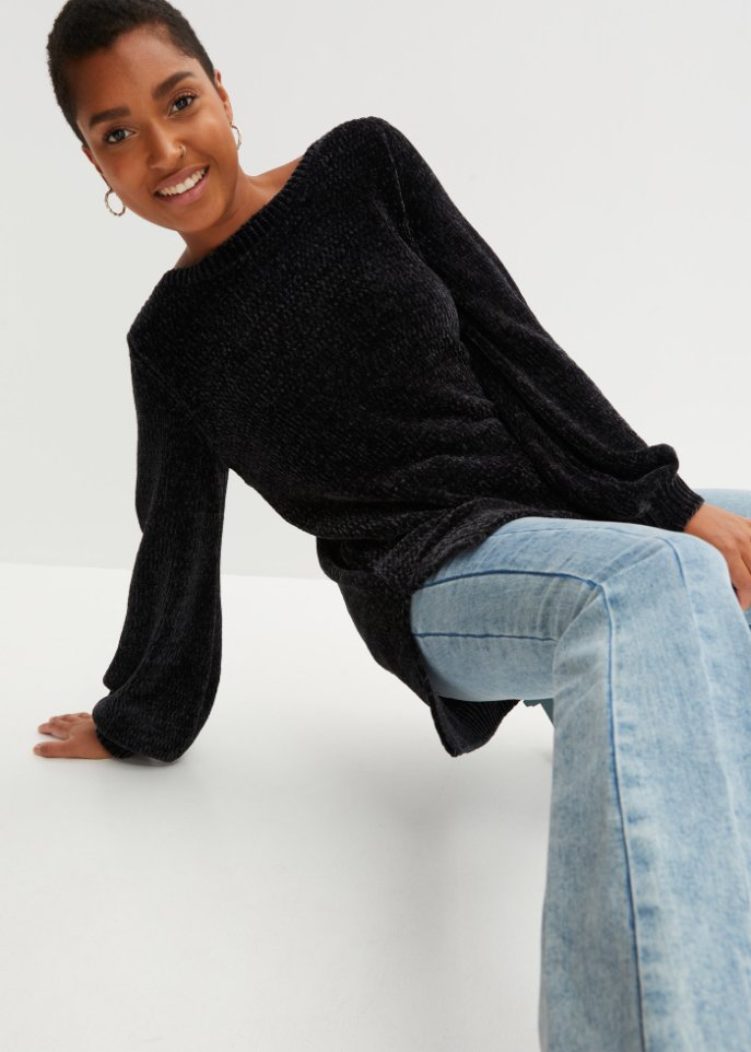Chenille-Longpullover