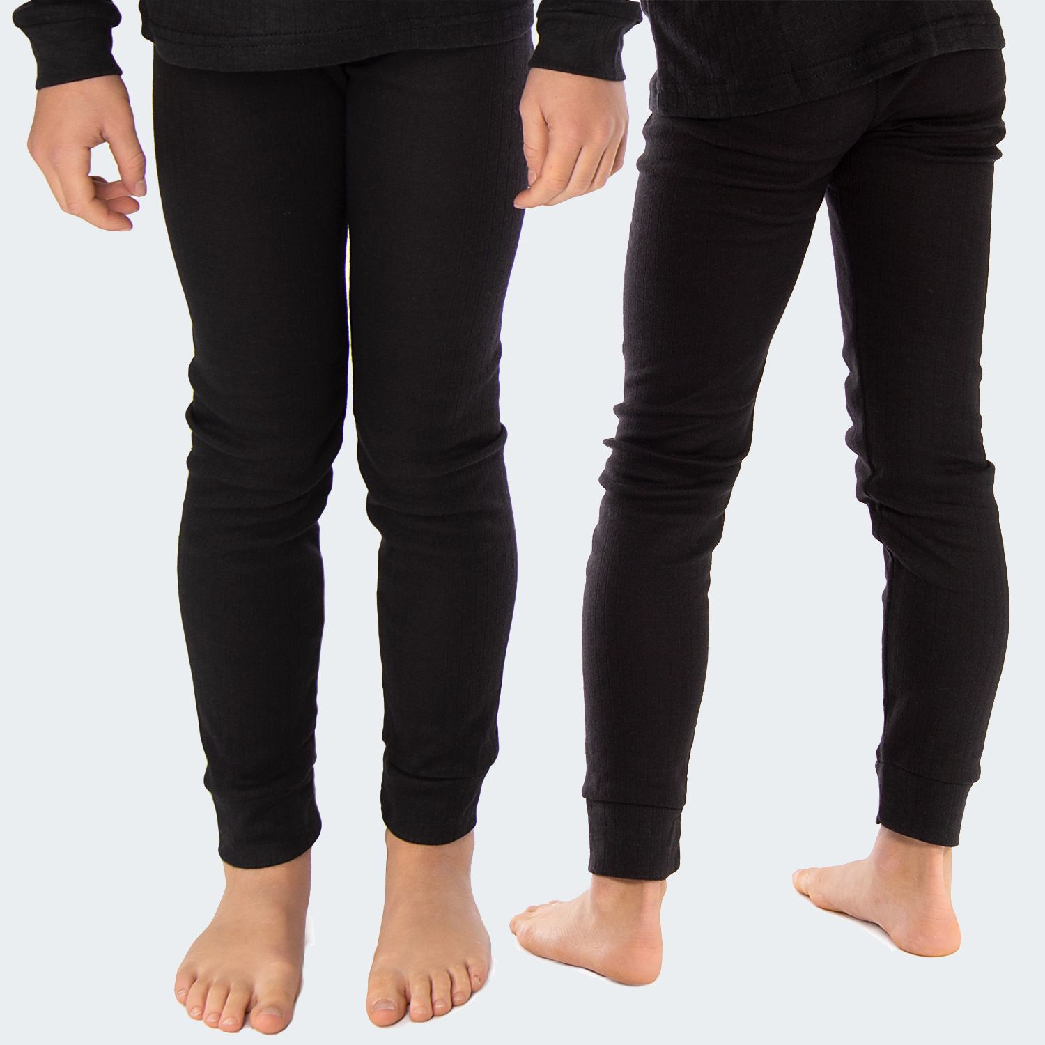 Black Snake Cuddle Schwarz 2er-Pack Kinder Thermounterhose