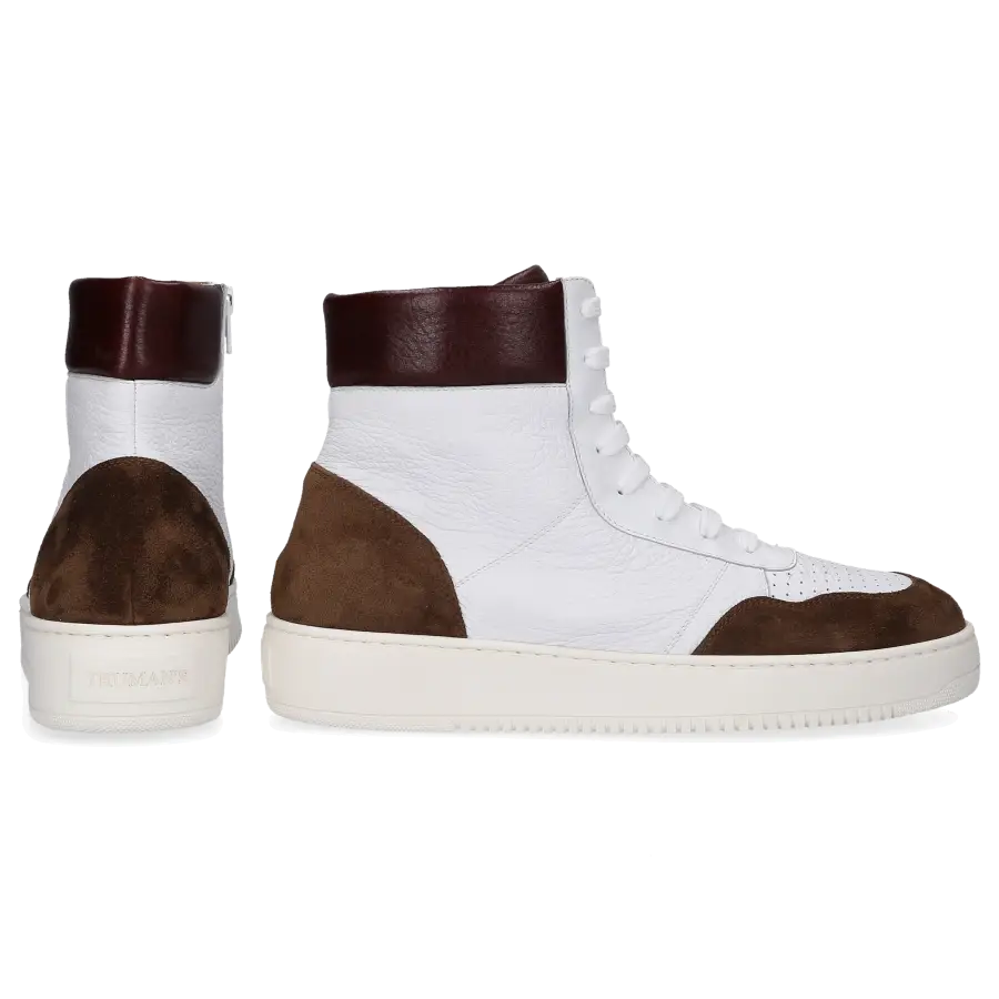 Truman's - Sneaker high 9435 Kalbsleder Nappaleder - weiß