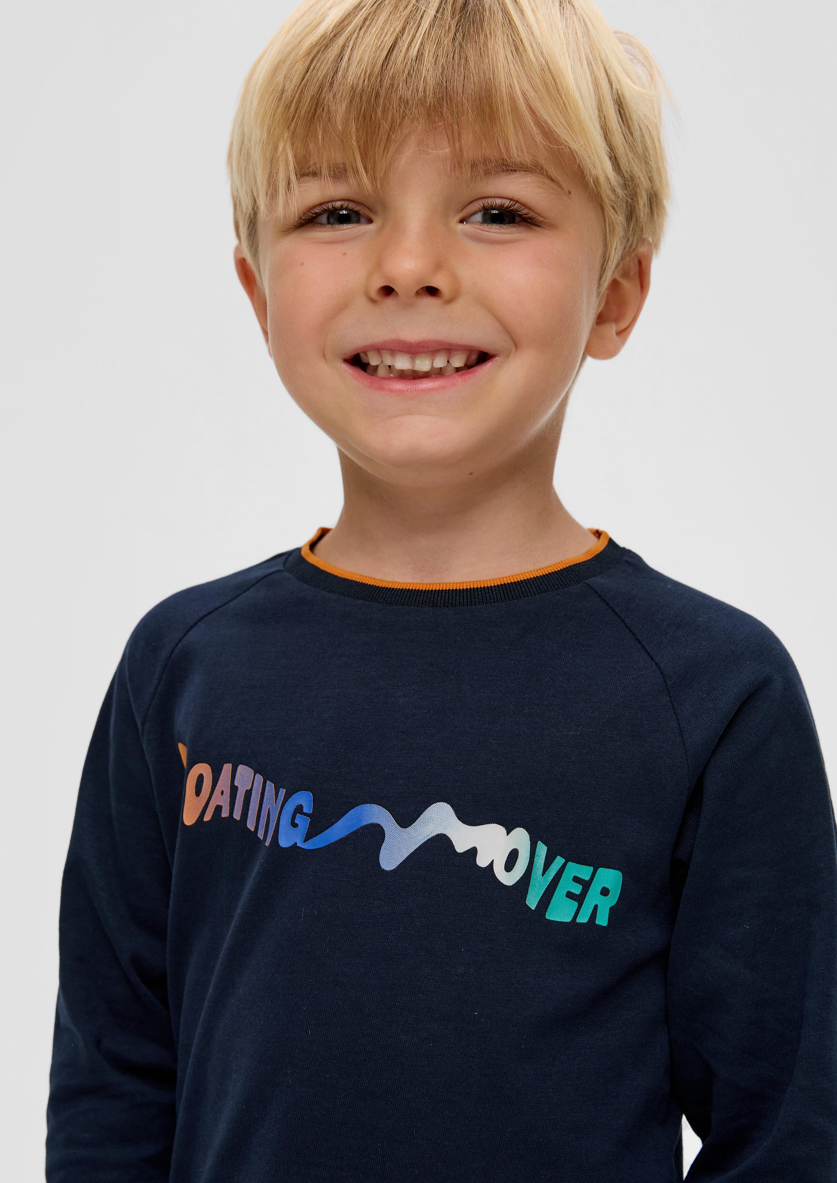 Longsleeve mit gummiertem Schriftprint  2134103-5952