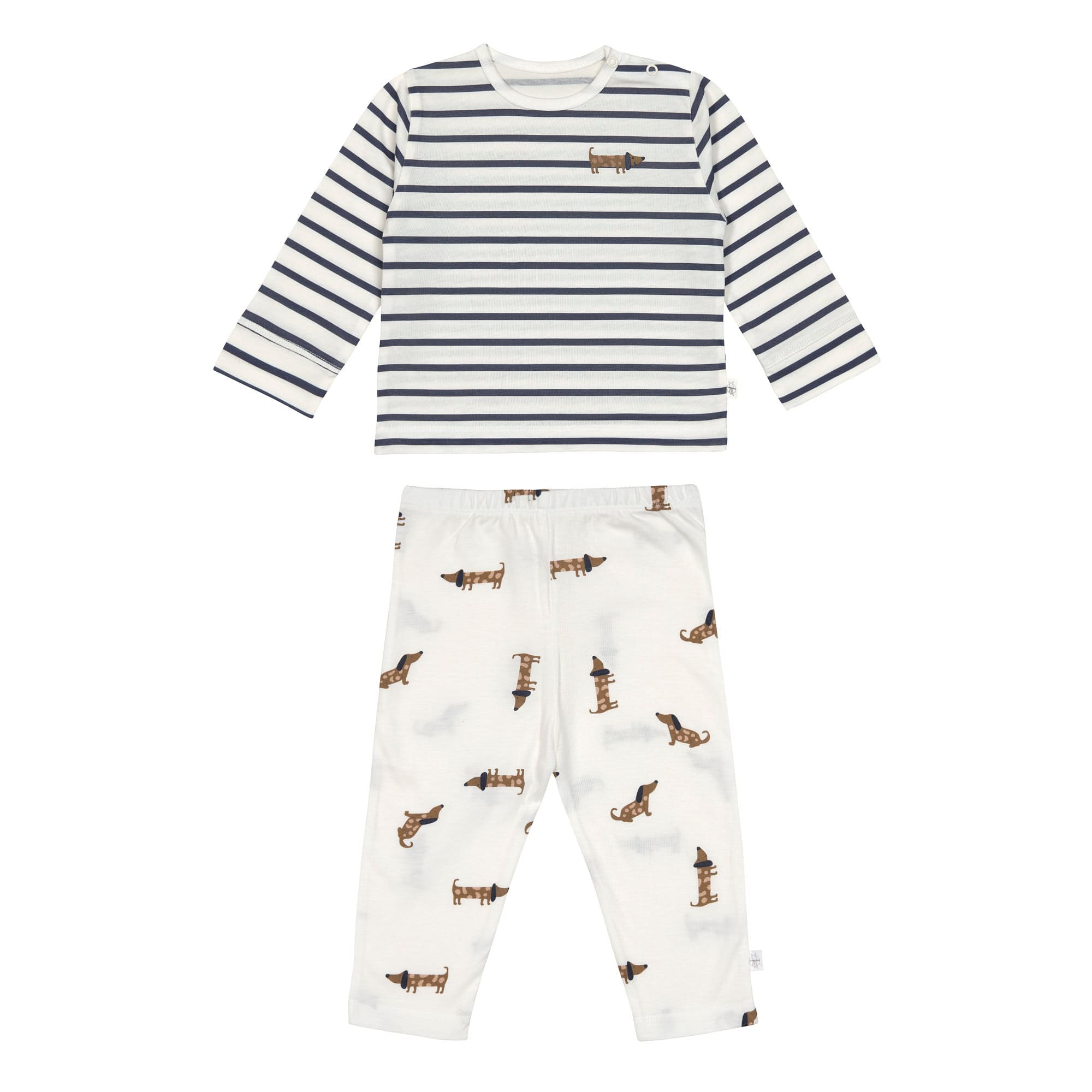 Kinder Pyjama lang - Bio Baumwolle, Hund Milky