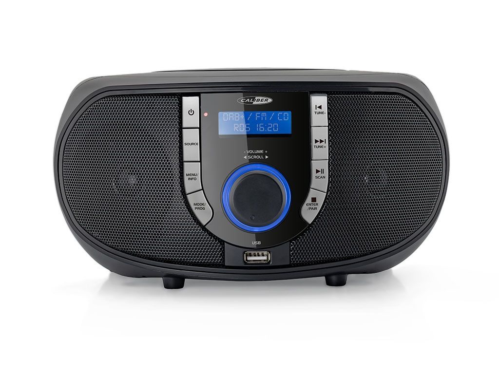 HBC433DAB-BT Tragbare Radio-CD-Player mit DAB + - Schwarz