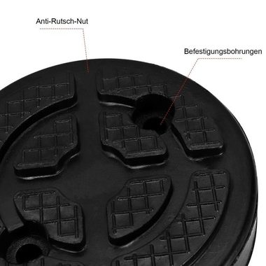 BlingBin Wagenheber Gummiauflage 4 Stück Wagenheberauflage Gummiblock Hebebühne, 4er/ Set, 4-tlg., 4X, für Wagenheber und Hebebühnen