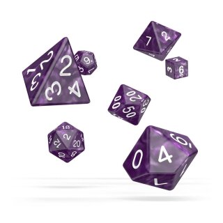 Oakie Doakie Dice Würfel RPG-Set Marble - Lila (7)