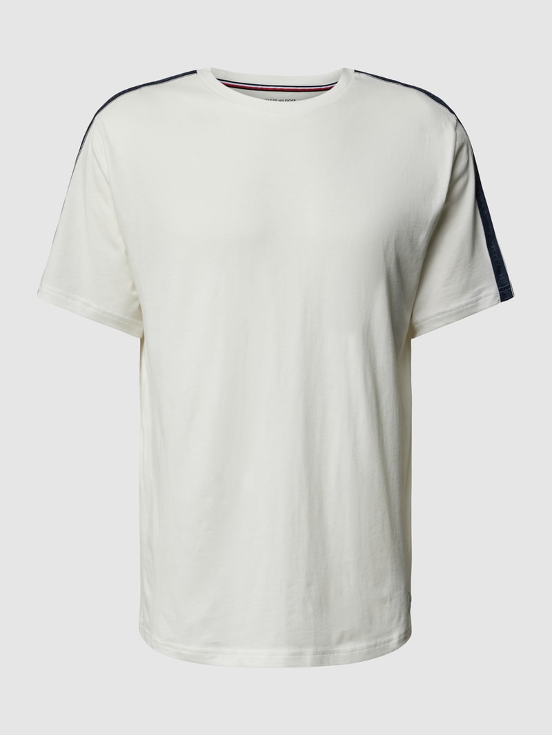 T-Shirt mit Rundhalsausschnitt in offwhite