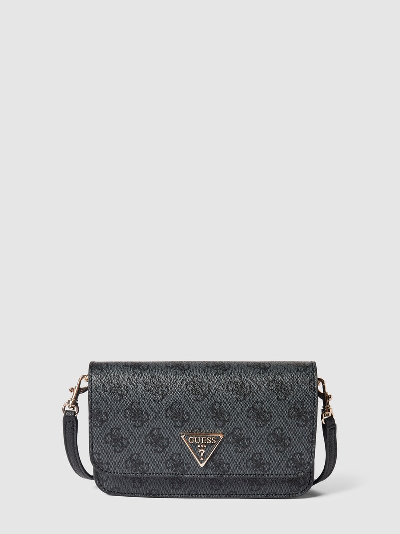 Crossbody Bag mit Strukturmuster Modell 'LAUREL' in schwarz