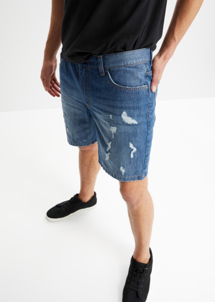 Long-Jeans-Shorts, Loose Fit