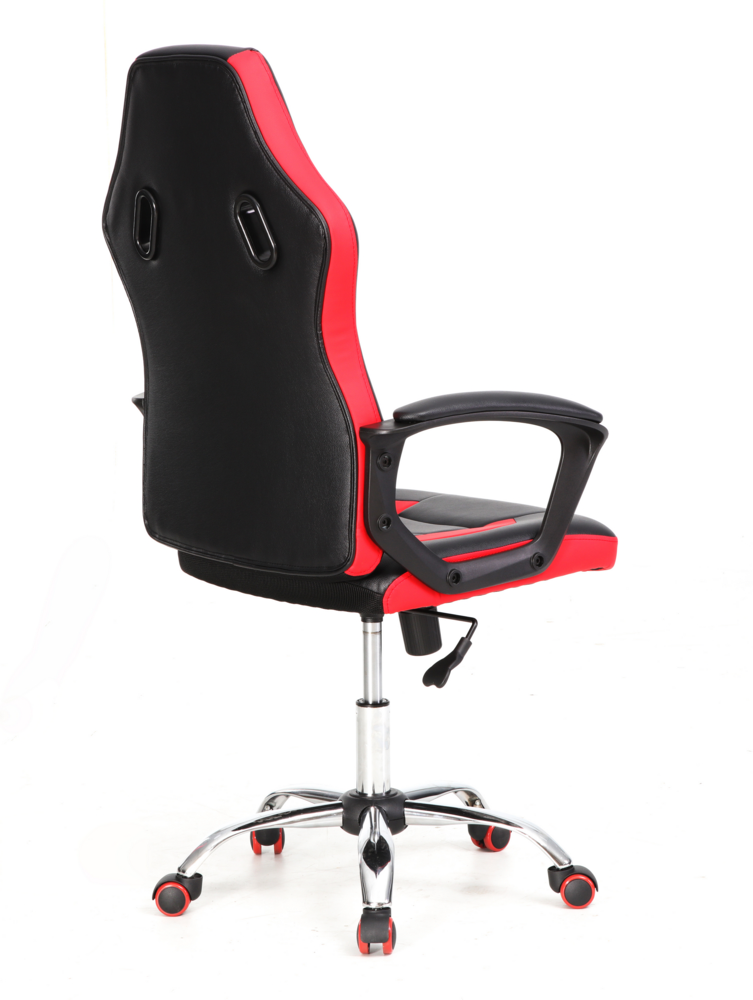 Happy Home Happy Home gepolsterter & ergonomischer Gamingsessel schwarz & rot