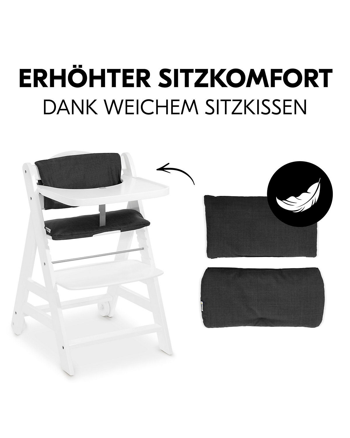Hochstuhl Beta+ inkl. Sitzverkleinerer, White