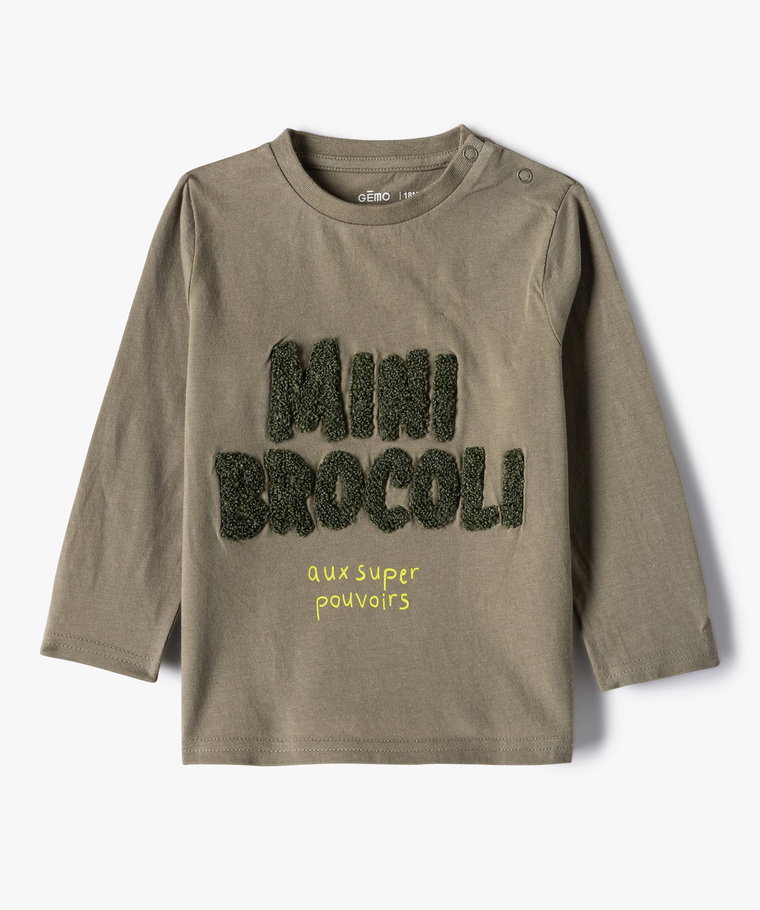 Tee-shirt bébé Garçon à manches longues avec motifs (lot... vert | GEMO