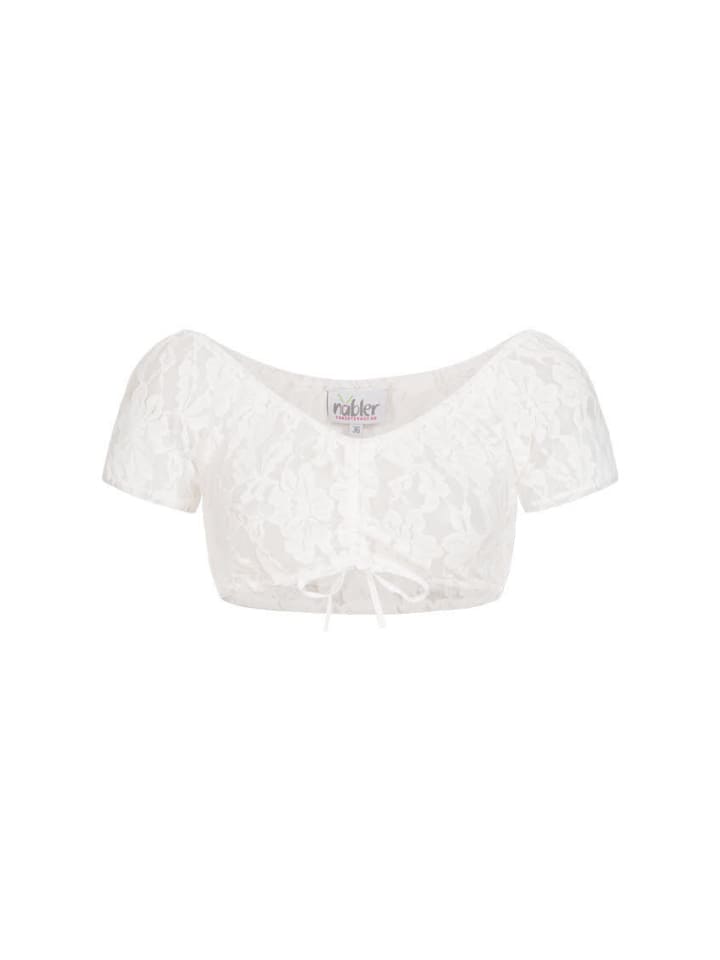 Nübler Dirndlbluse Carmen Maria in Weiß günstig kaufen