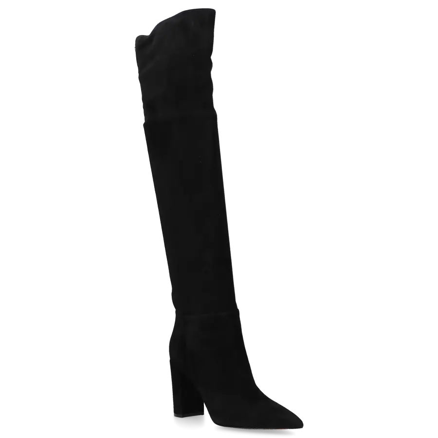 Gianvito Rossi - Overknees PIPER BOOT 85 Veloursleder - schwarz