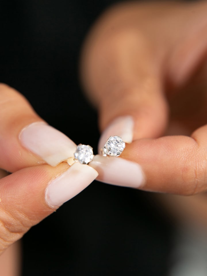 Lodie Silver Silber-Ohrstecker mit Edelsteinen günstig kaufen onesize