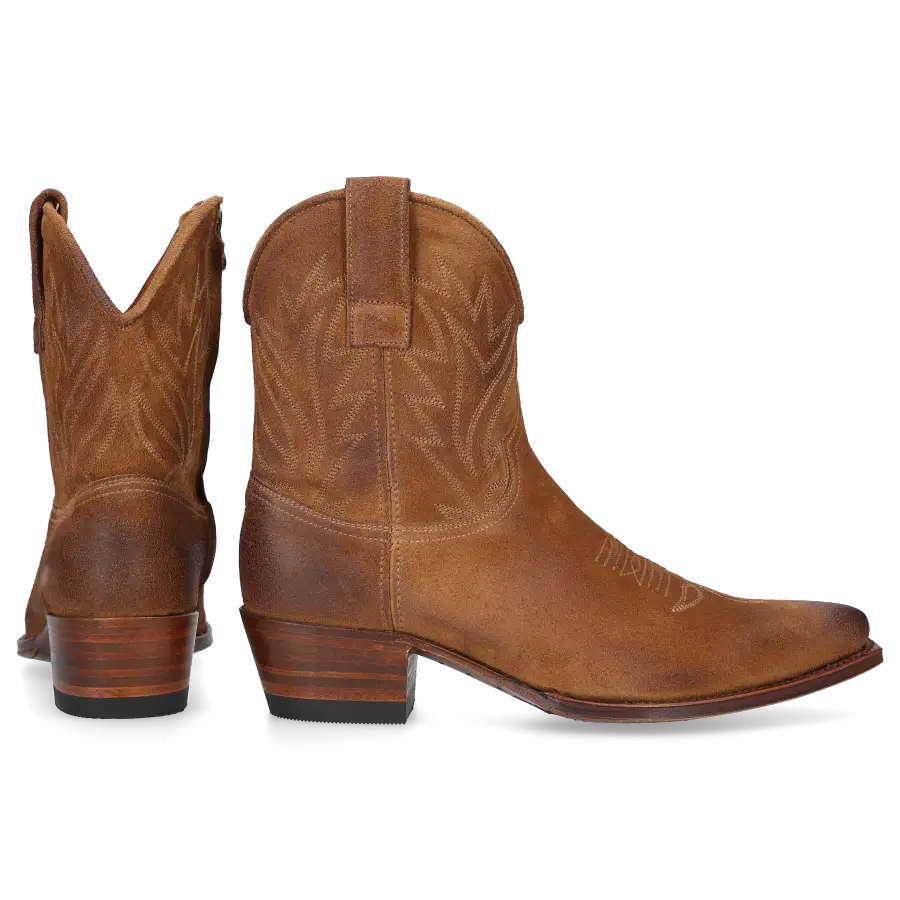 Sendra - Cowboystiefel 16971 Veloursleder - braun