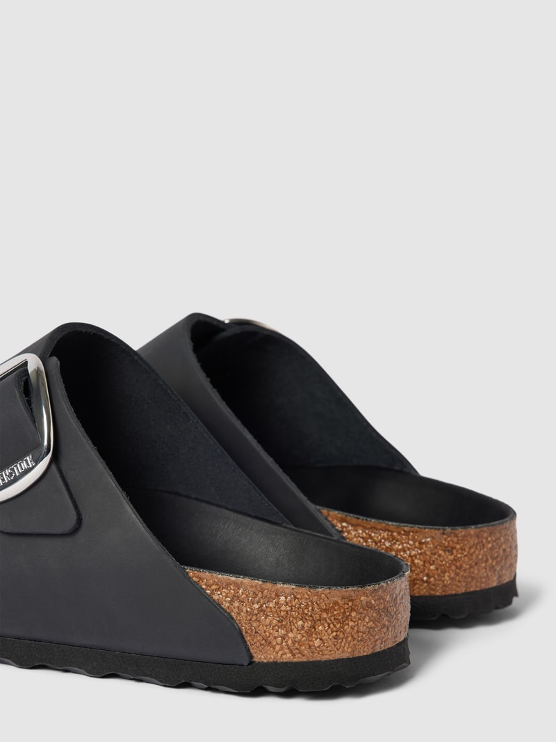Sandalen aus Leder mit Dornschließen Modell 'ARIZONA' in schwarz