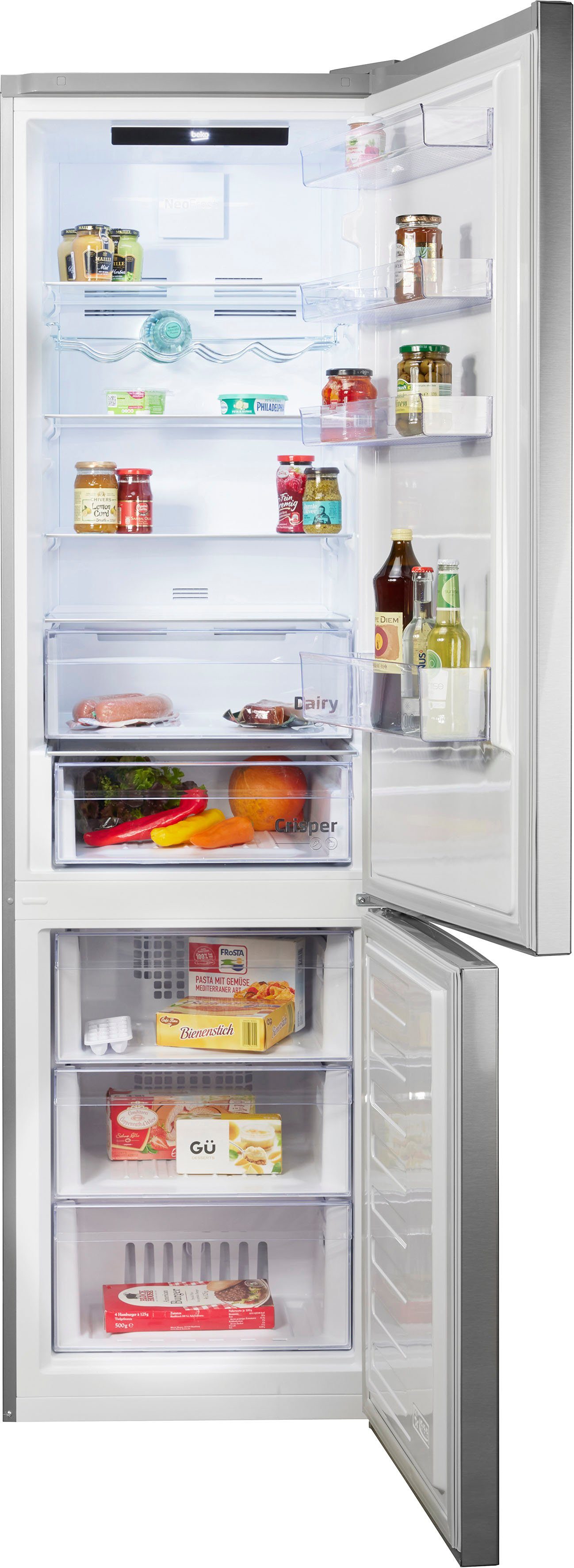BEKO Kühl-/Gefrierkombination RCNA406EO6XBN, 202,5 cm hoch, 59,5 cm breit, 4 Jahre Garantie