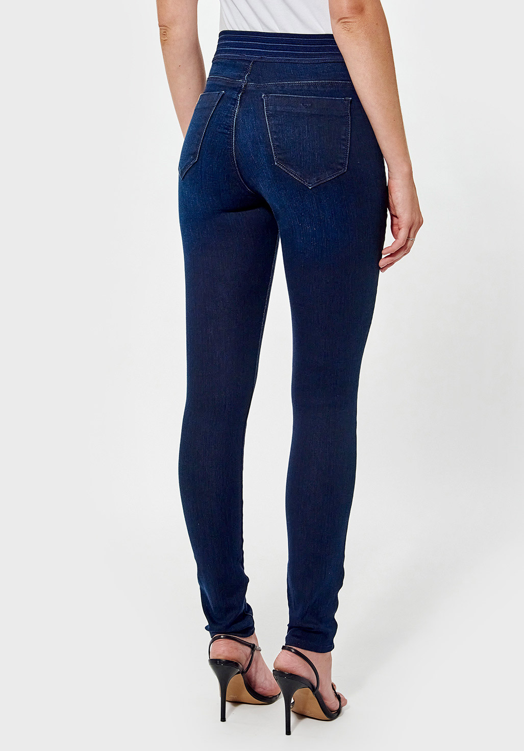 SABLE  Jegging bleu Femme effet délavé