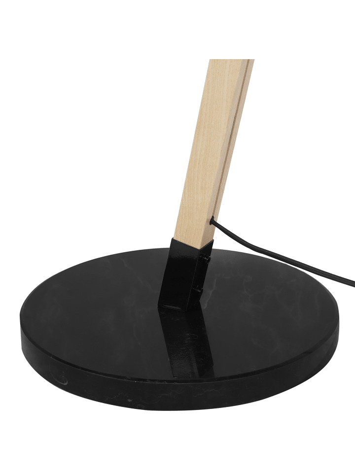 Beliani Stehleuchten HETTON in Schwarz/Heller Holzfarbton/Gold günstig kaufen onesize