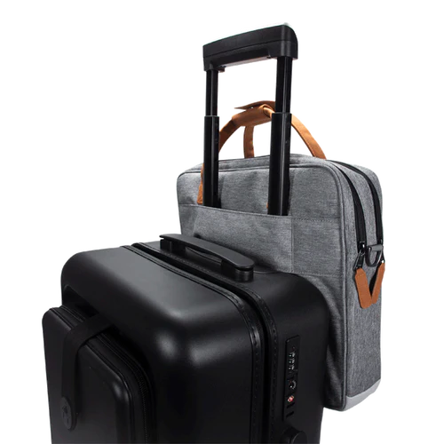 Dark grey New York laptop bag