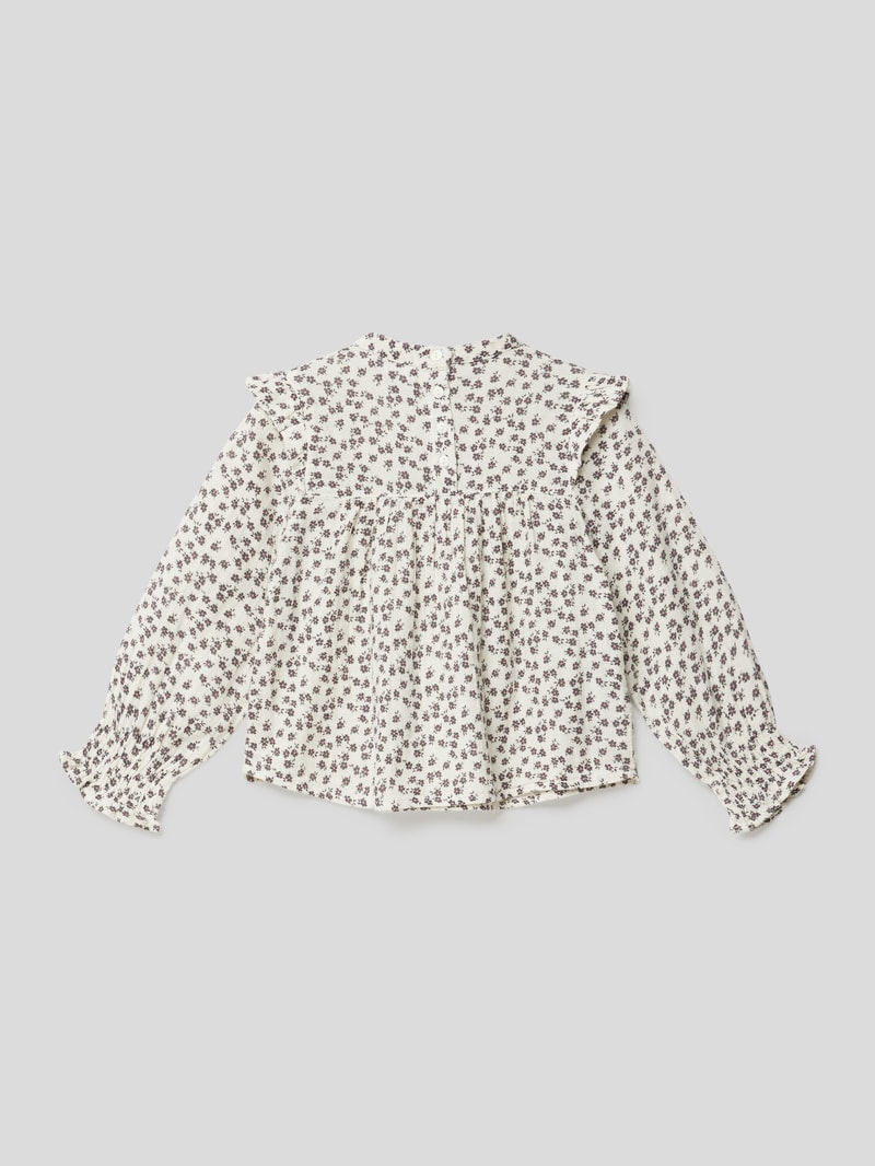 Blusenshirt mit floralem Muster in offwhite