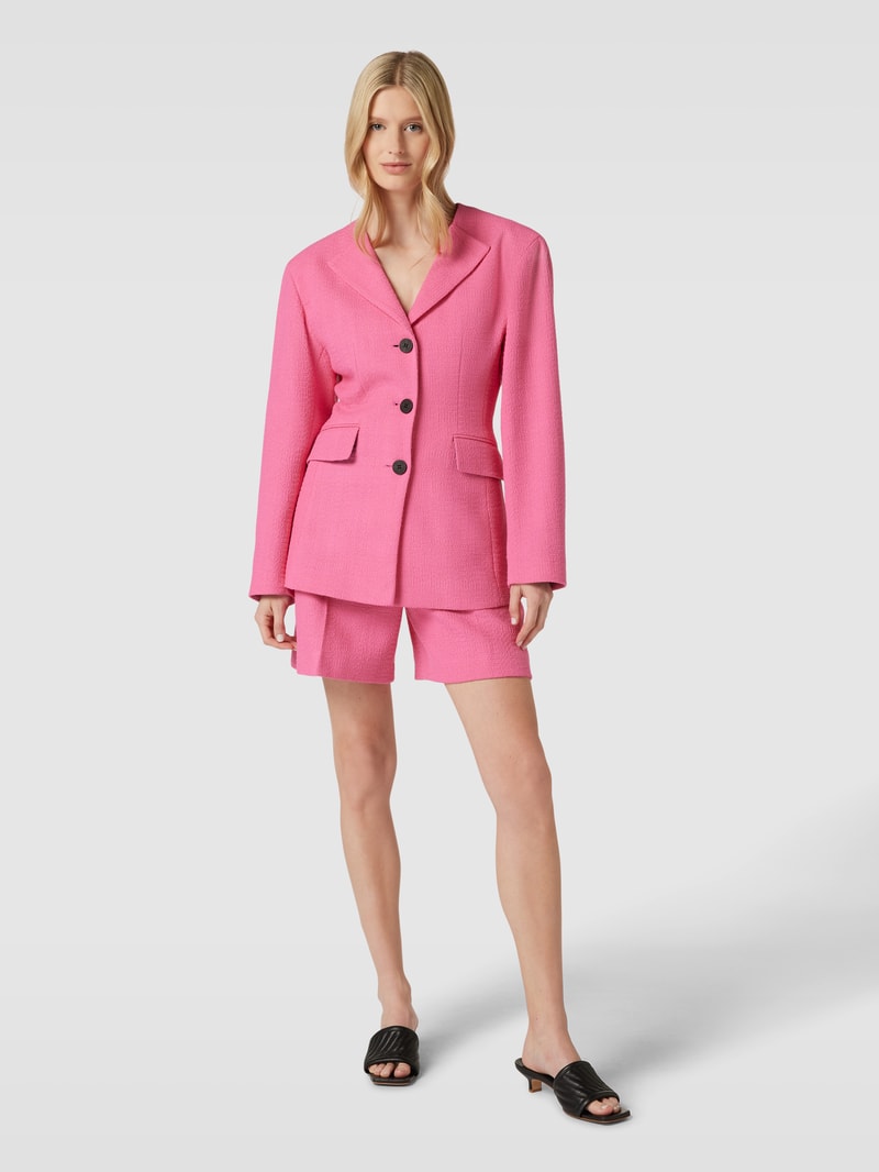 Blazer mit Label-Detail Modell 'Asola' in neon pink