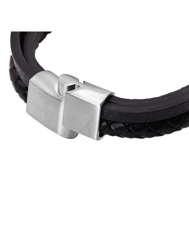 Steel_Art Lederamband Herren Ocean silberfarben matt in silberfarben matt günstig kaufen