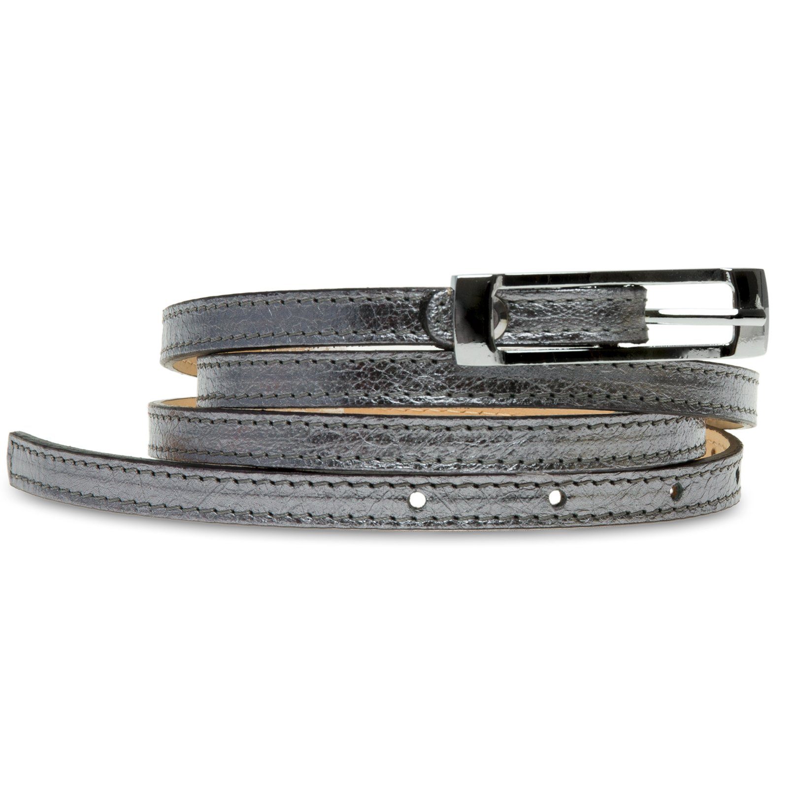 Caspar Taillengürtel GU296 schmaler Damen Ledergürtel