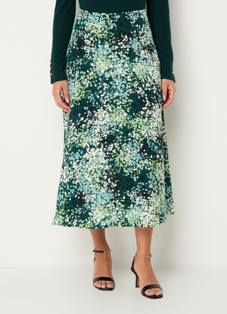 Fustă midi cu imprimeu floral Kiara de la Hobbs