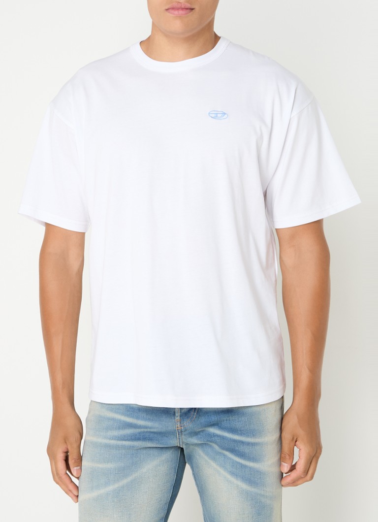 Tricou Diesel T-Boxt-K18 cu logo și imprimeu pe spate.