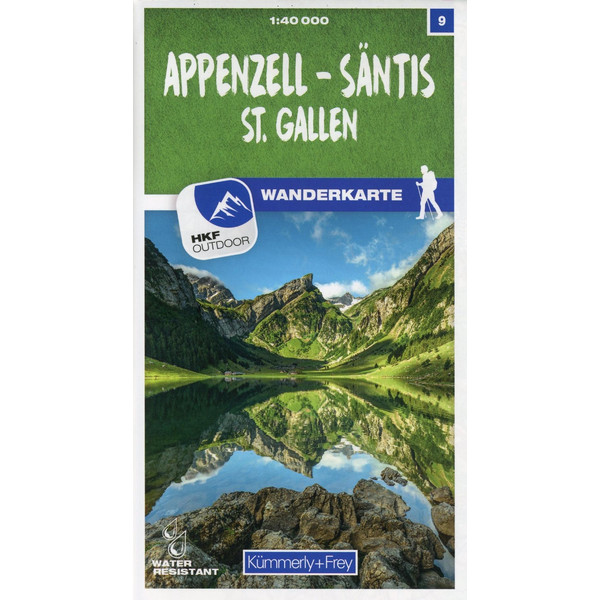 Appenzell - Säntis / St. Gallen 09 Wanderkarte 1:40 000 matt laminiert - Wanderkarte